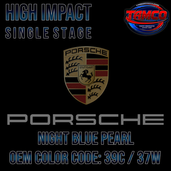 Porsche Night Blue Pearl | 39C / 37W | 1999-2006 | OEM High Impact Single Stage