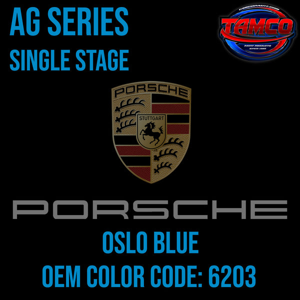 Porsche Oslo Blue | 6203 | 1962-1963 / 2007-2008 | OEM AG Series Single Stage