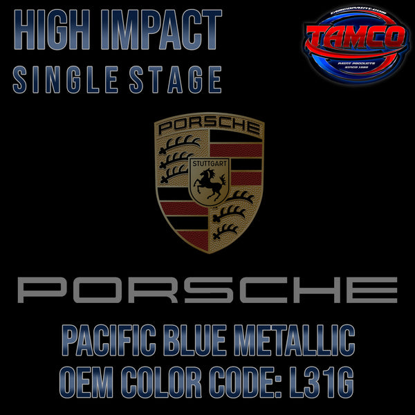 Porsche Pacific Blue Metallic | L31G | 1981-1982 | OEM High Impact Series Single Stage