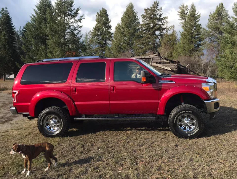 Tamco Paint Rock It Red on 2015 Ford Excursion