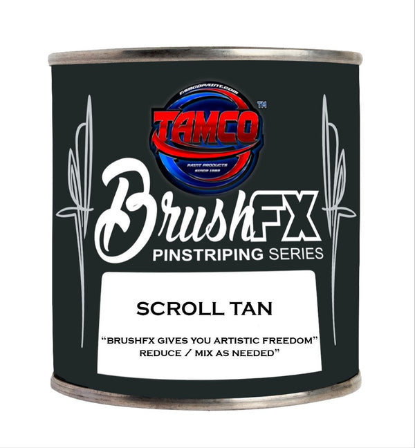 Brush FX Pinstriping Scroll Tan