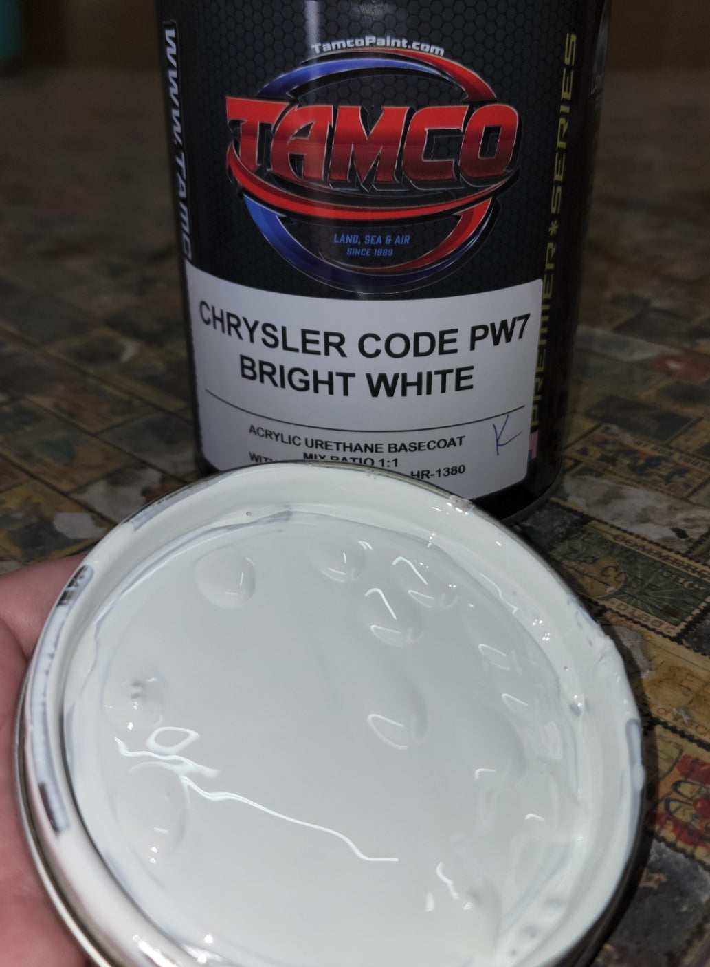 Chrysler Bright White | PW7 / GW7 / W12 | 1991-2022 | OEM Basecoat