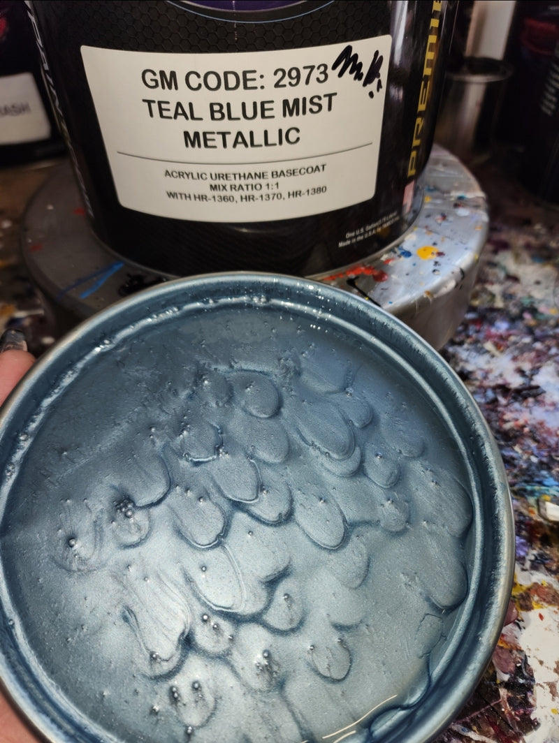 GM Teal Blue Mist Metallic | F / 2973 | 1968 | OEM Basecoat