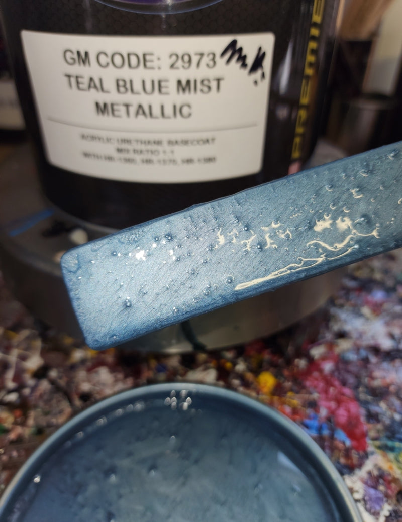 GM Teal Blue Mist Metallic, F / 2973, 1968