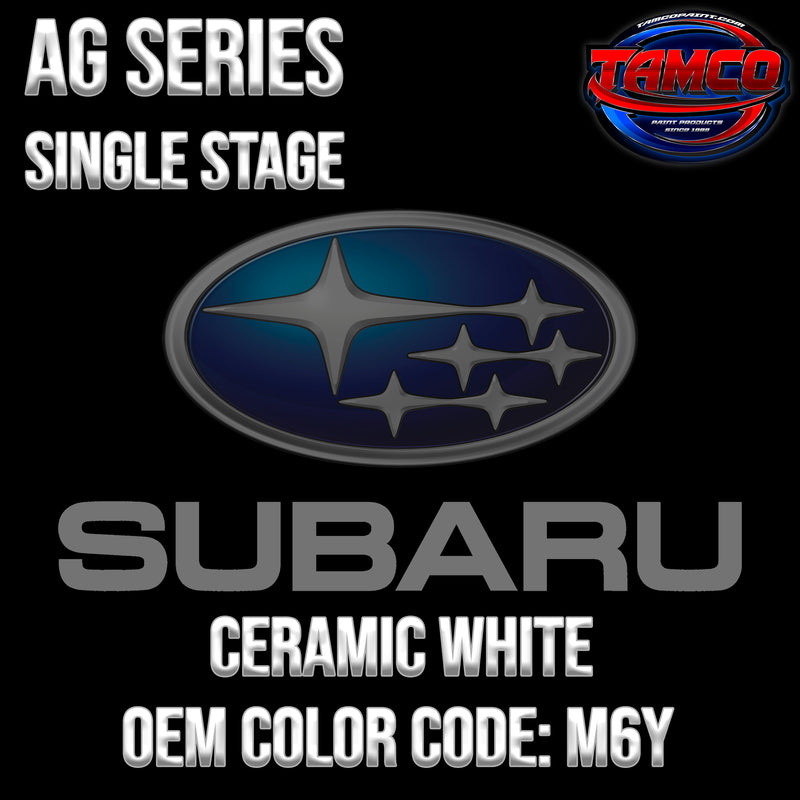 Subaru Ceramic White | M6Y | 2020-2022 | OEM AG Series Single Stage