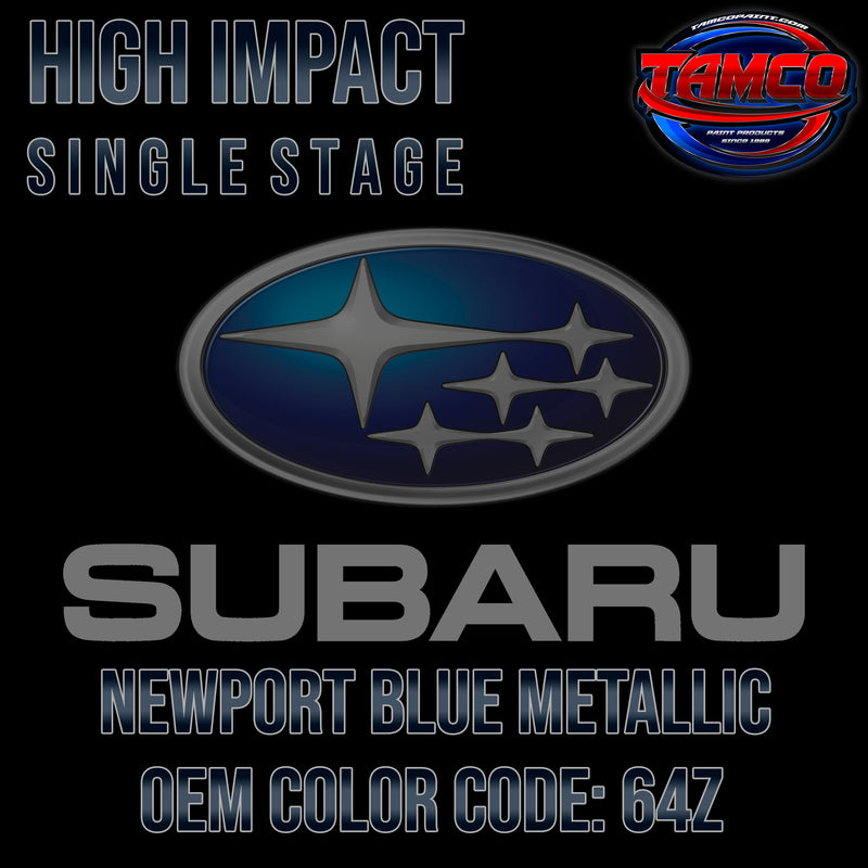 Subaru Newport Blue Metallic | 64Z | 2007-2010 | OEM High Impact Single Stage