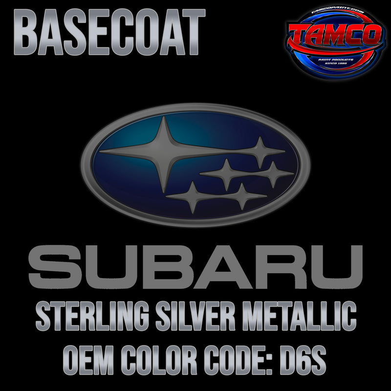 Subaru Sterling Silver Metallic | D6S | 2013-2014 | OEM Basecoat