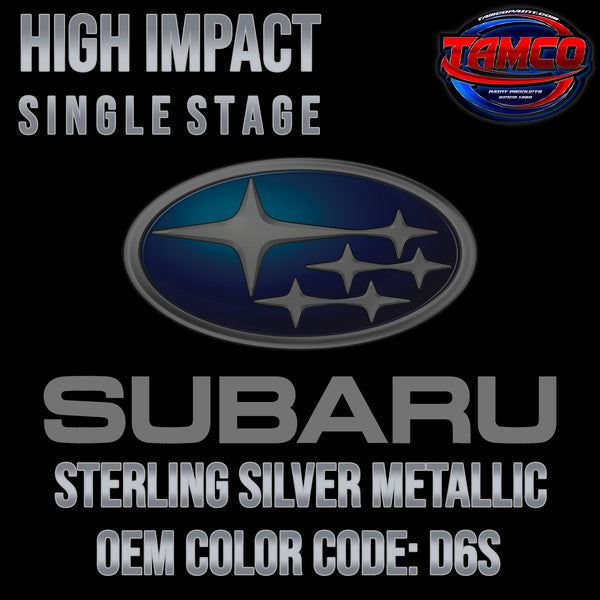 Subaru Sterling Silver Metallic | D6S | 2013-2014 | OEM High Impact Single Stage