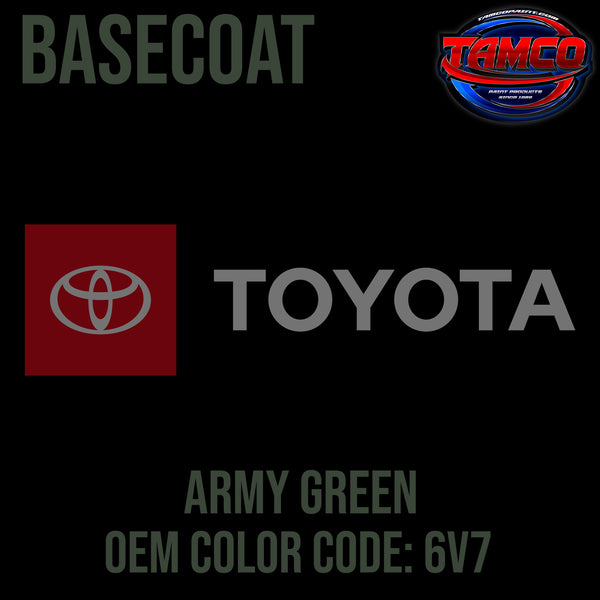 Toyota Army Green | 6V7 | 2010-2023 | OEM Basecoat