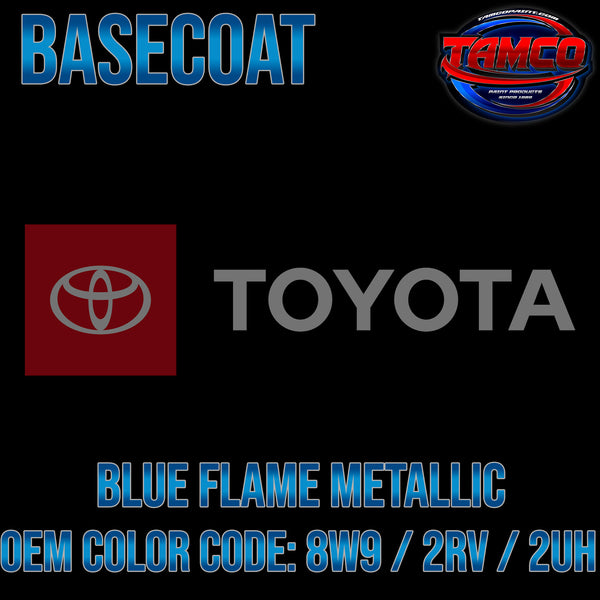 Toyota Blue Flame Metallic | 8W9 / 2RV / 2UH | 2019-2022 | OEM Basecoat