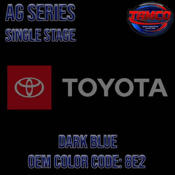 Toyota Dark Blue | 8E2 | 1987-1990 | OEM AG Series Single Stage