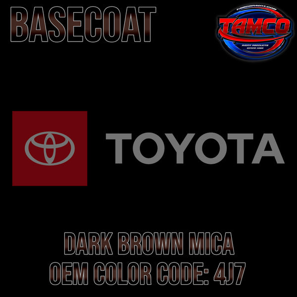 Toyota Dark Brown Mica | 4J7 | 1989-1990 | OEM Basecoat