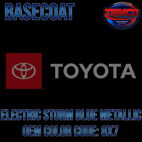 Toyota Electric Storm Blue Metallic | 8X7 | 2016-2022 | OEM Basecoat