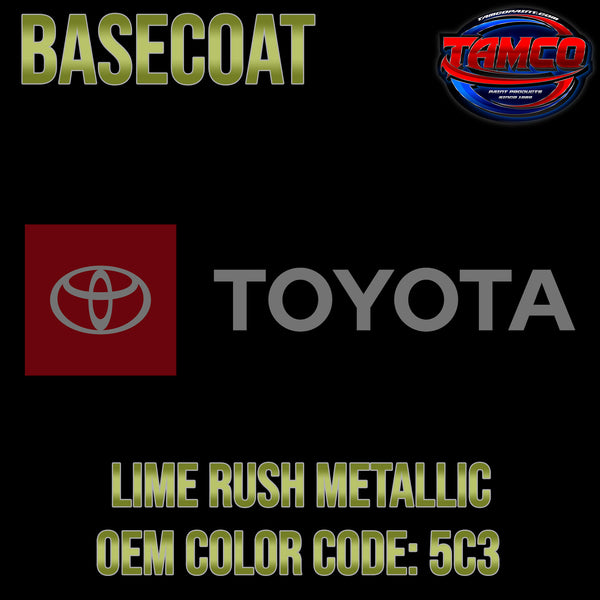 Toyota Lime Rush Metallic | 5C3 | 2022-2023 | OEM Basecoat