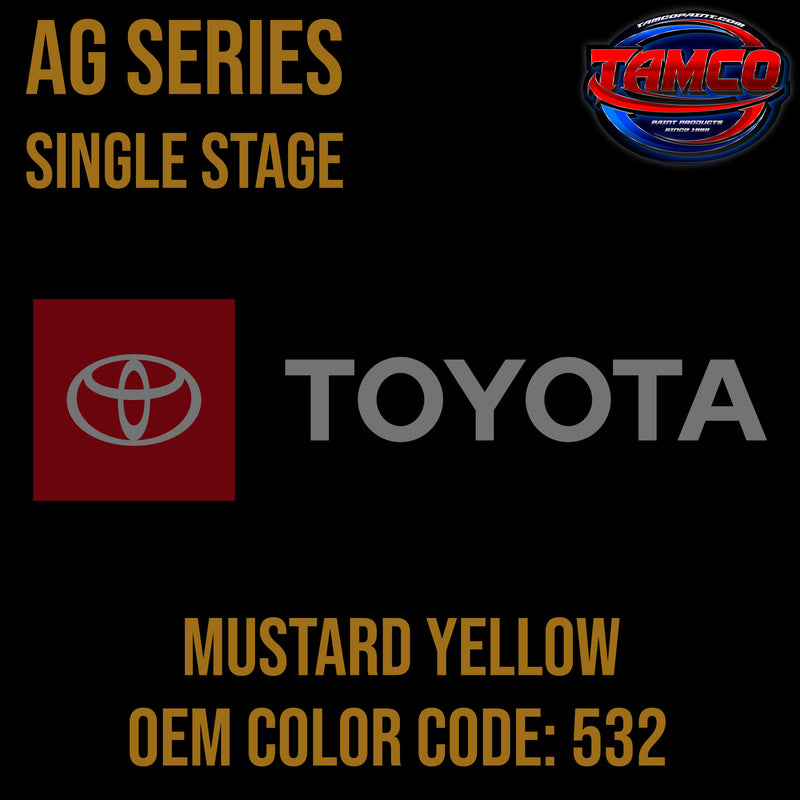 Toyota Mustard Yellow | 532 | 1976-1984 | OEM AG Series Single Stage