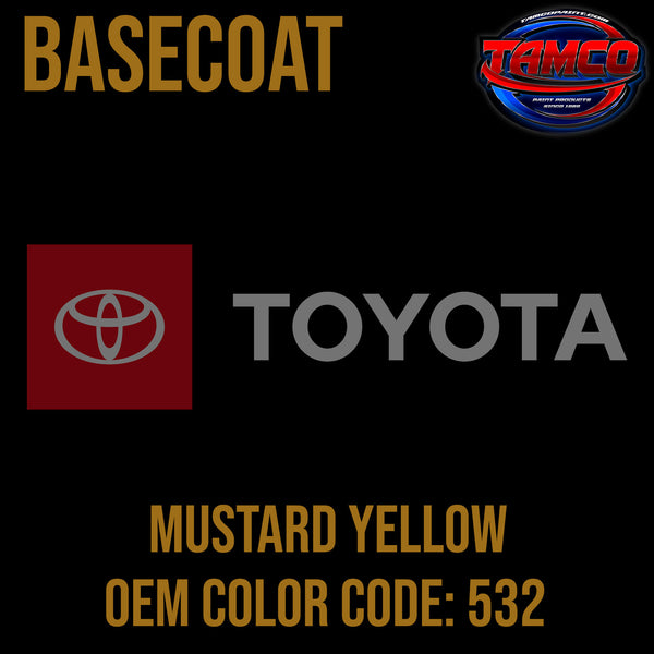 Toyota Mustard Yellow | 532 | 1976-1984 | OEM Basecoat