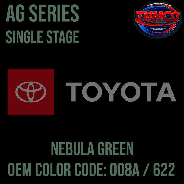 Toyota Nebula Green | 008A / 622 | 1972-1975 | OEM AG Series Single Stage