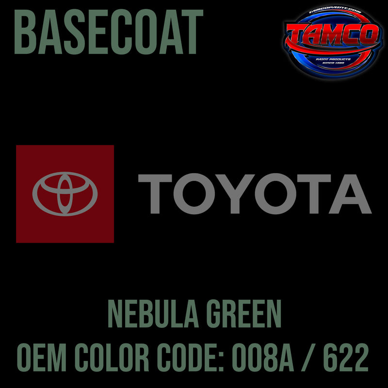 Toyota Nebula Green | 008A / 622 | 1972-1975 | OEM Basecoat