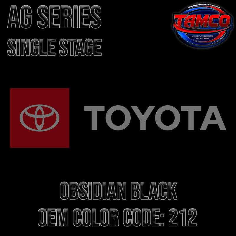 Toyota Obsidian Black | 212 | 2007-2022 | OEM AG Series Single Stage