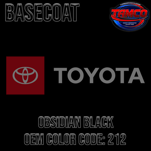 Toyota Obsidian Black | 212 | 2007-2022 | OEM Basecoat