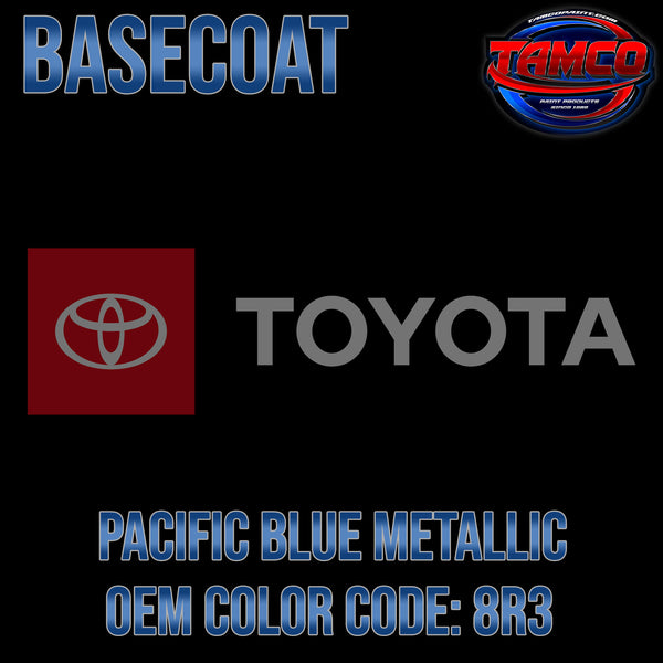 Toyota Pacific Blue Metallic | 8R3 | 2003-2015 | OEM Basecoat