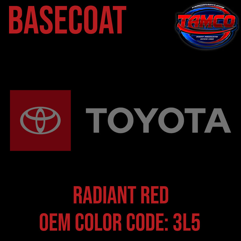 Toyota Radiant Red | 3L5 | 1997-2016 | OEM Basecoat