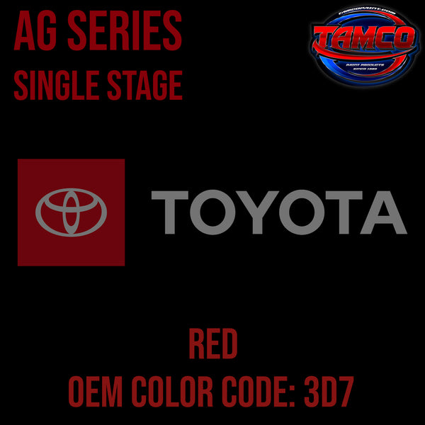 Toyota Red | 3D7 | 1984-1988 | OEM AG Series Single Stage