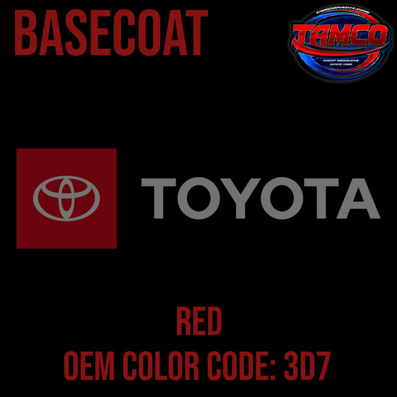Toyota Red | 3D7 | 1984-1988 | OEM Basecoat