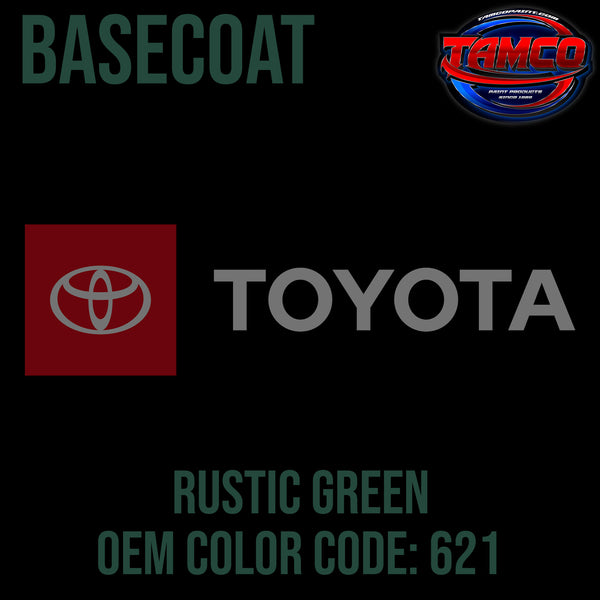 Toyota Rustic Green | 621 | 1972-1979 | OEM Basecoat