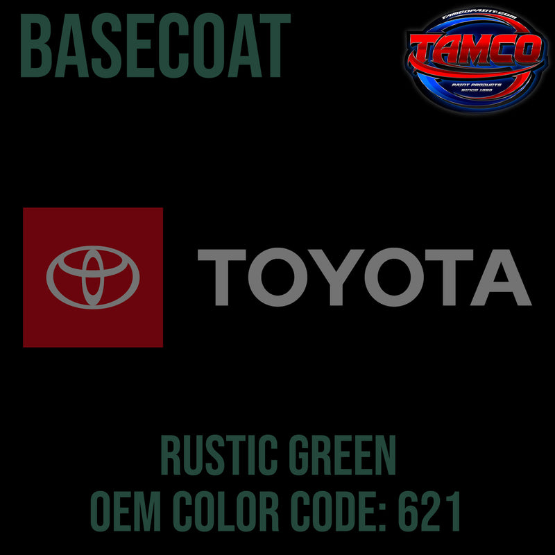 Toyota Rustic Green | 621 | 1972-1979 | OEM Basecoat