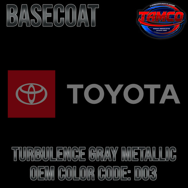 Toyota Turbulence Gray Metallic | D03 | 2020-2022 | OEM Basecoat