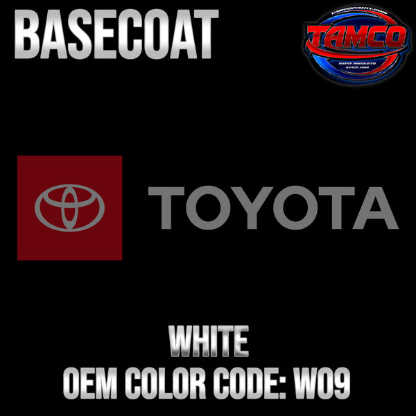 Toyota White | W09 | 1998-2019 | OEM Basecoat