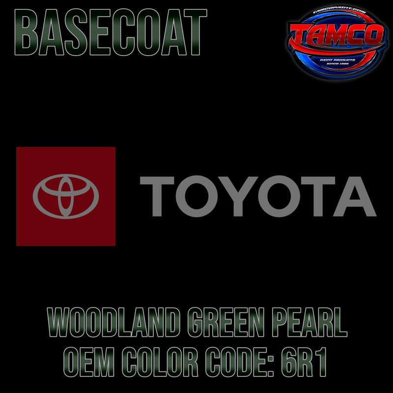 Toyota Woodland Green Pearl | 6R1 | 1998-2003 | OEM Basecoat