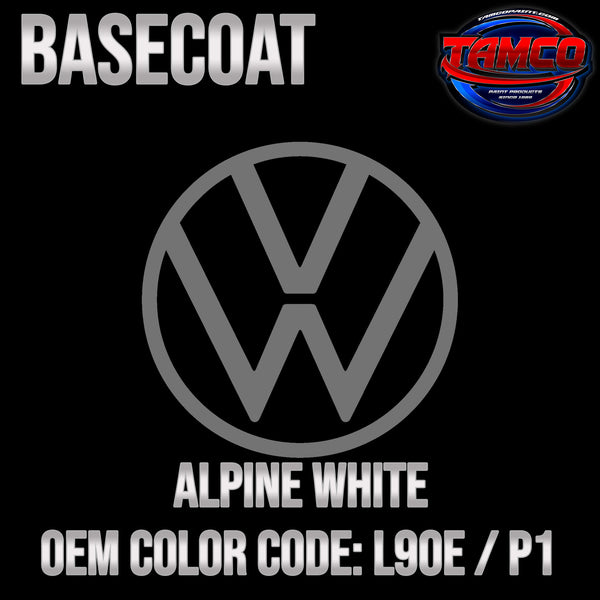 Volkswagen Alpine White | L90E / P1 | 1978-1995 | OEM Basecoat