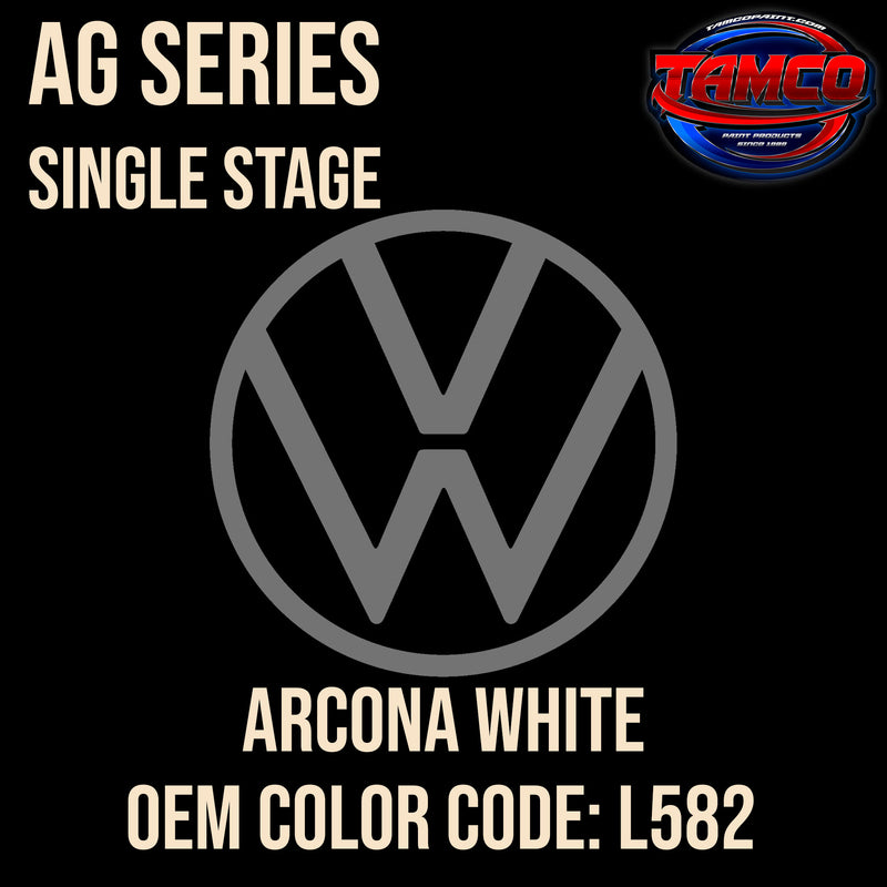 Volkswagen Arcona White | L582 | 1965-1966 | OEM AG Series Single Stage