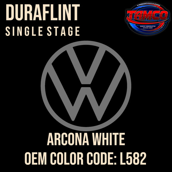 Volkswagen Arcona White | L582 | 1965-1966 | OEM DuraFlint Series Single Stage