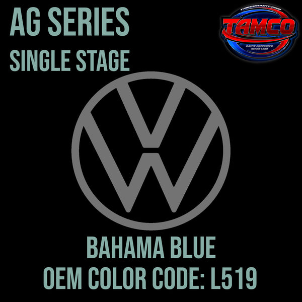 Volkswagen Bahama Blue | L519 | 1964-1966 | OEM AG Series Single Stage