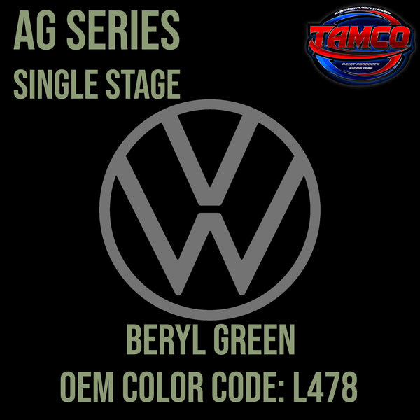 Volkswagen Beryl Green | L478 | 1960-1967 | OEM AG Series Single Stage