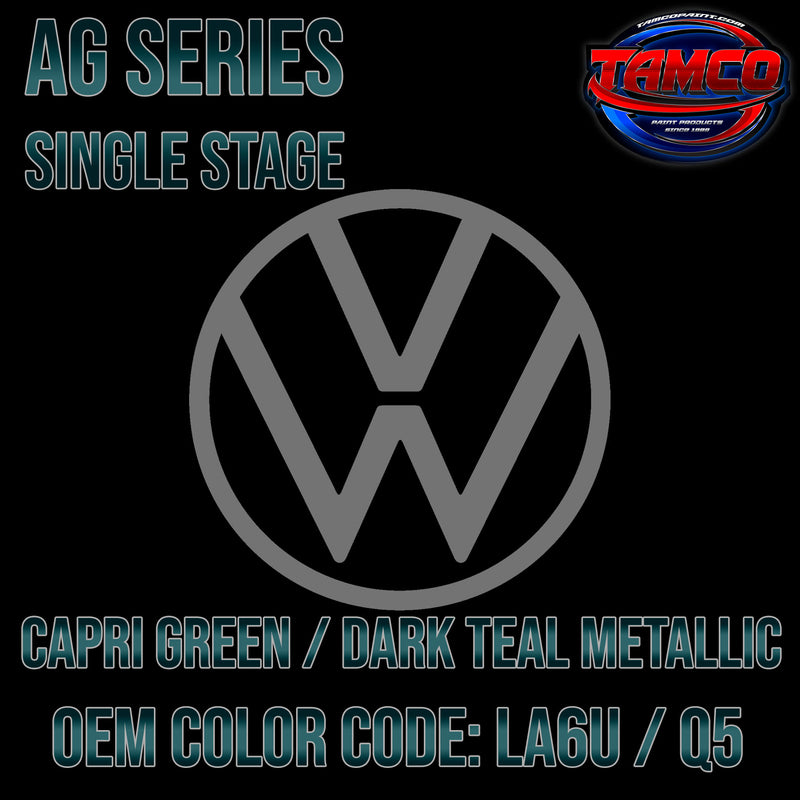 Volkswagen Capri Green / Dark Teal Metallic | LA6U / Q5 | OEM High Impact Single Stage