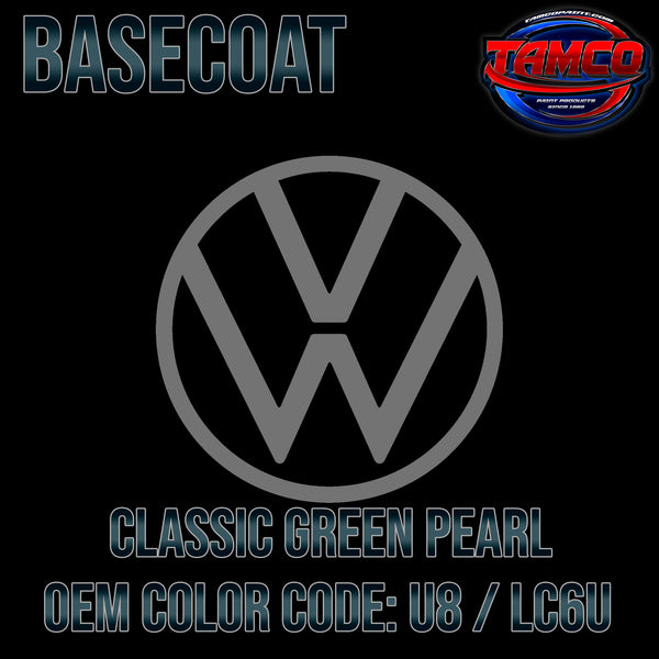 Volkswagen Classic Green Pearl | U8 / LC6U | 1993-1999 | OEM Basecoat