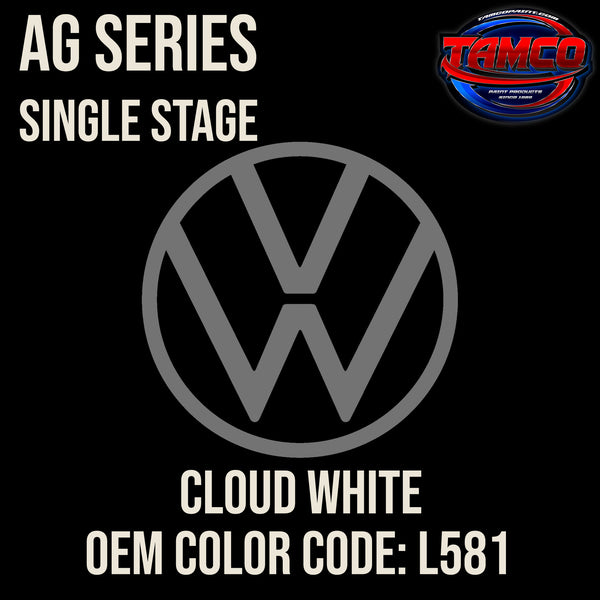 Volkswagen Cloud White | L581 | 1968-1970 | OEM AG Series Single Stage