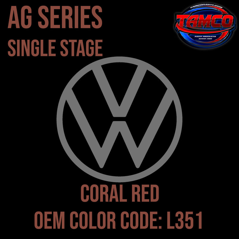 Volkswagen Coral Red | L351 | 1956-1958 | OEM AG Series Single Stage