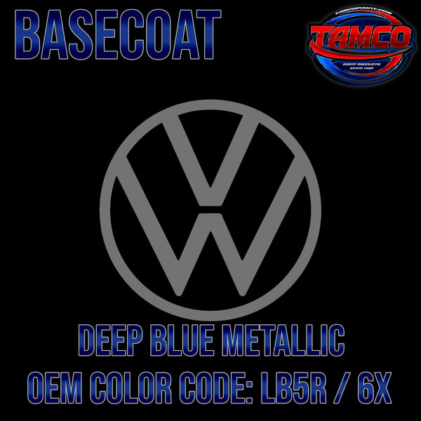 Volkswagen Deep Blue Metallic | LB5R / 6X | 2001-2019 | OEM Basecoat