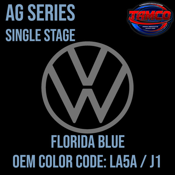 Volkswagen Florida Blue | LA5A / J1 | 1979-1980 | OEM AG Series Single Stage