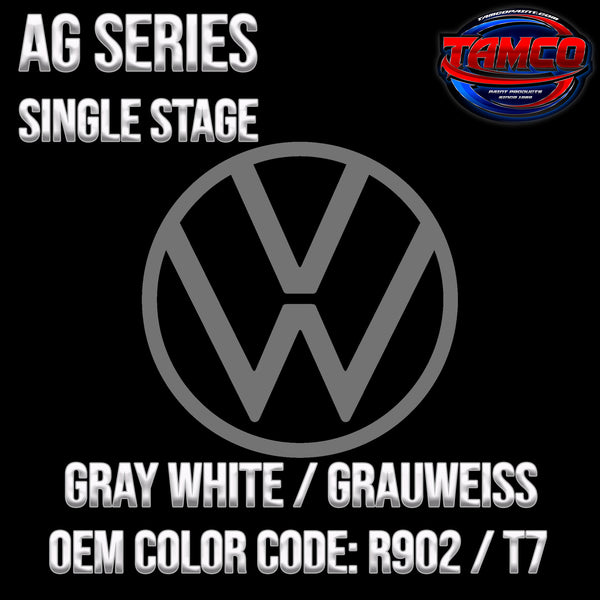 Volkswagen Gray White / Grauweiss | R902 / T7 | 1992-2003 | OEM AG Series Single Stage