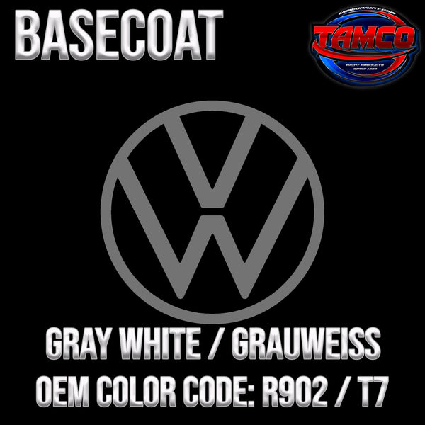 Volkswagen Gray White / Grauweiss | R902 / T7 | 1992-2003 | OEM Basecoat