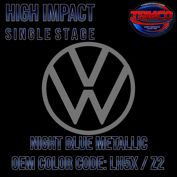 Volkswagen Night Blue Metallic | LH5X / Z2 | 2011-2020 | OEM High Impact Single Stage