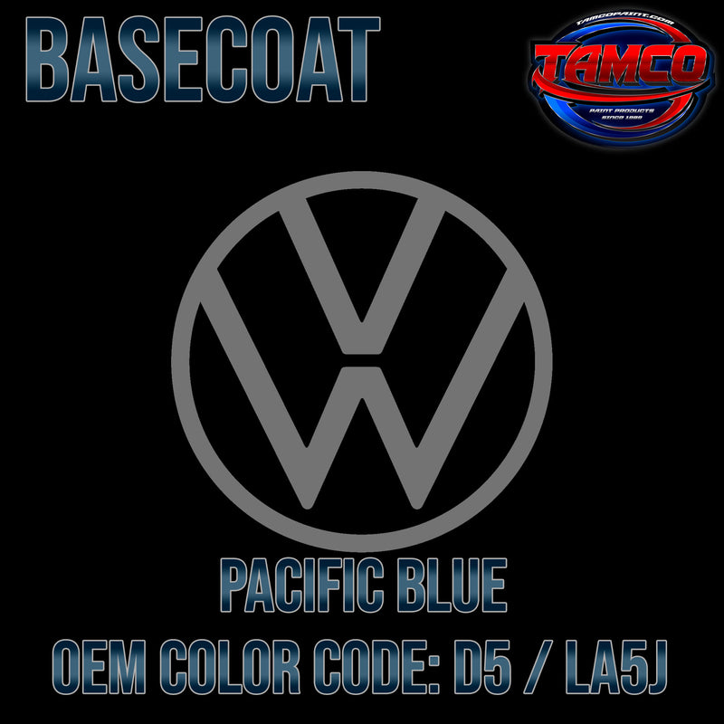 Volkswagen Pacific Blue | D5 / LA5J | 2016-2021 | OEM Basecoat