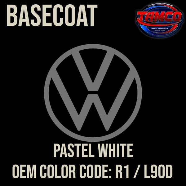 Volkswagen Pastel White | R1 / L90D | 1970-1990 | OEM Basecoat