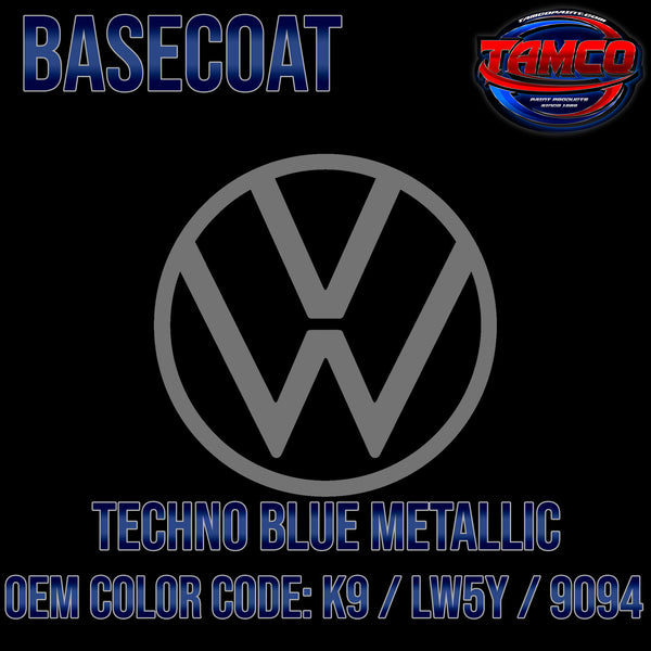 Volkswagen Techno Blue Metallic | K9 / LW5Y / 9094 | 1998-2019 | OEM Basecoat